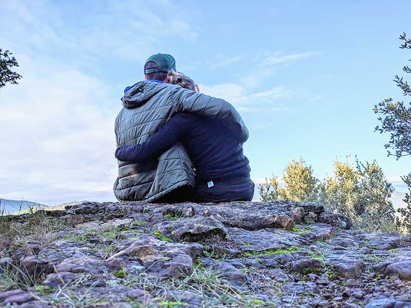 week end nature couple cevennes