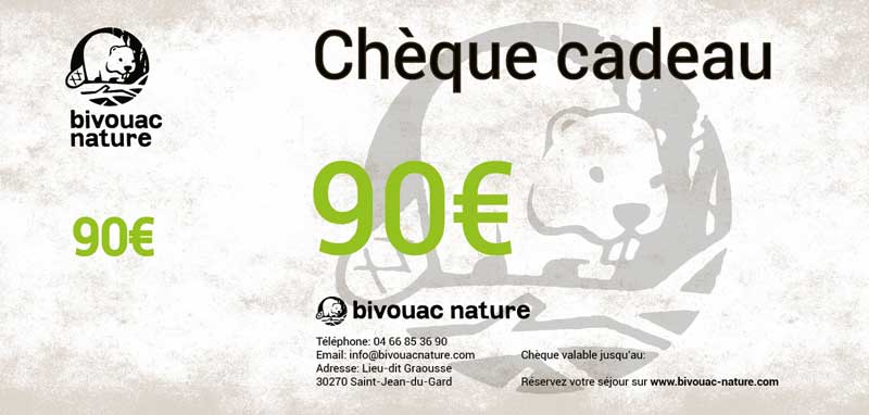 carte cadeau bivouac nature