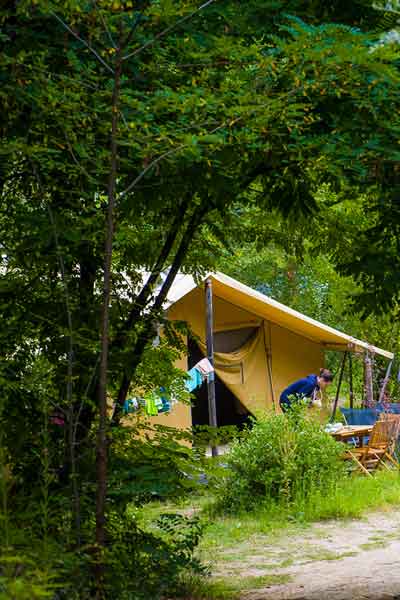 camping en forêt