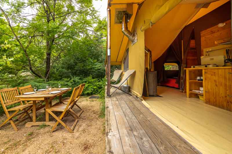 glamping tente lodge