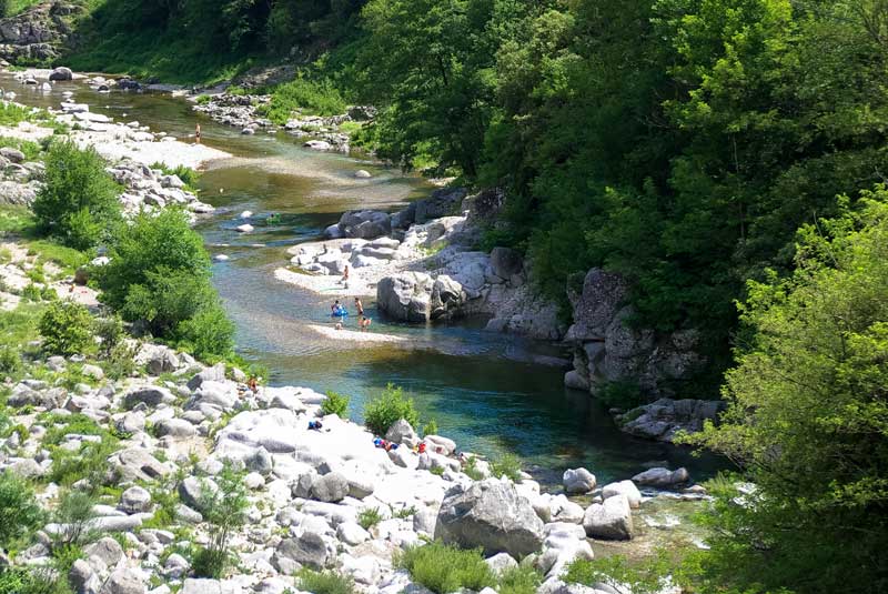 baignade rivière cévennes