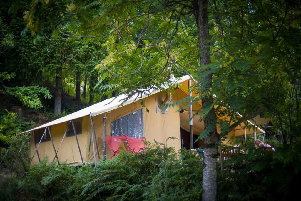 tente canadienne glamping cevennes sud france gard occitanie languedoc